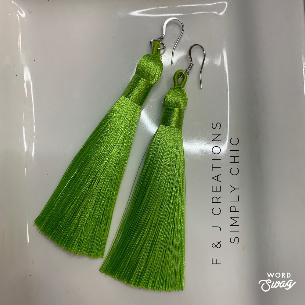 Silk Tassel Earrings